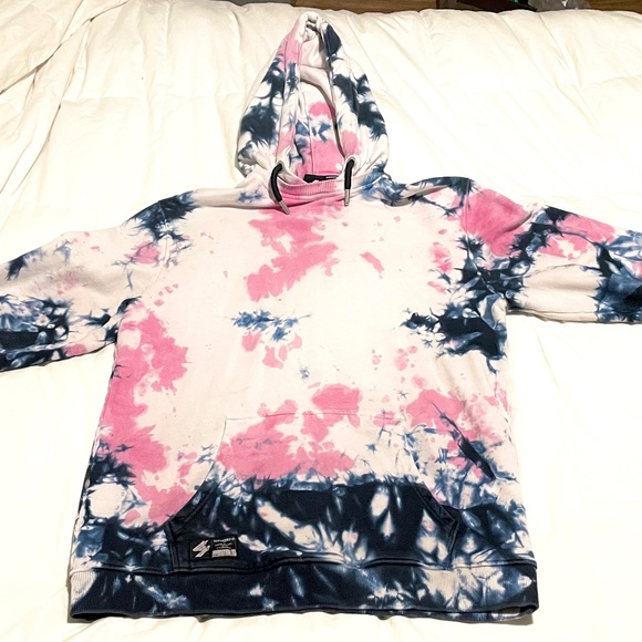 Superdry Unisex Tie Dye Hoodie M/L - Picture 1 of 5